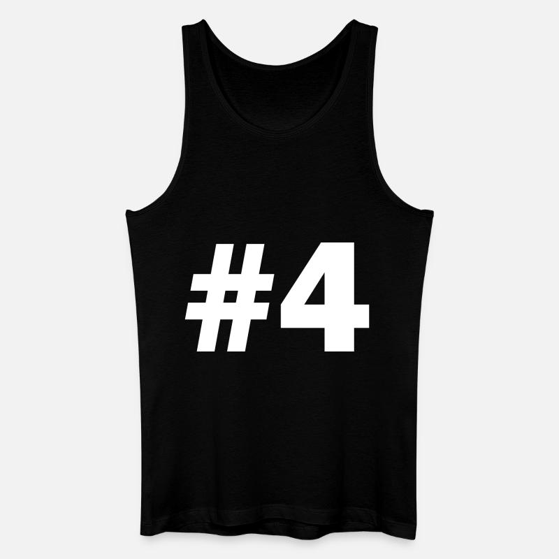 #4 - Männer Bio Tank Top - Schwarz