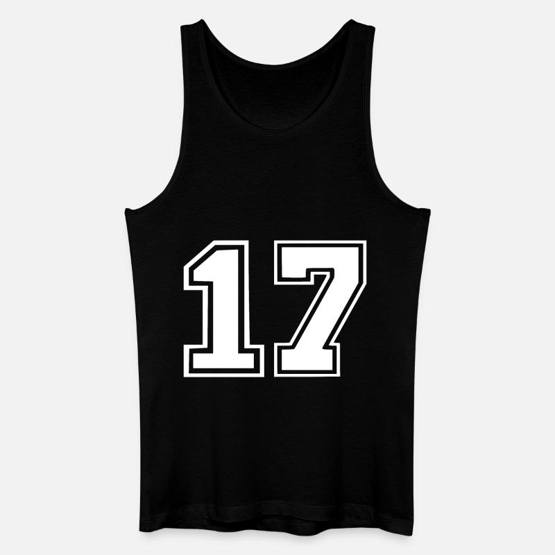 17 - Männer Bio Tank Top - Schwarz