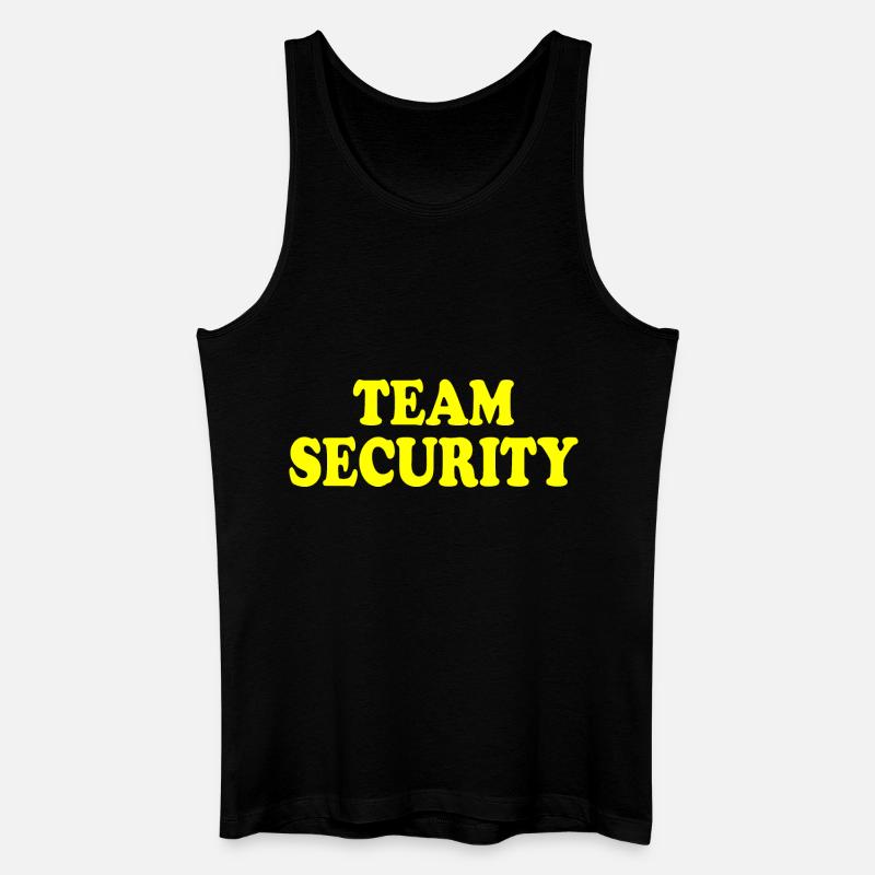 Team security - Männer Bio Tank Top - Schwarz