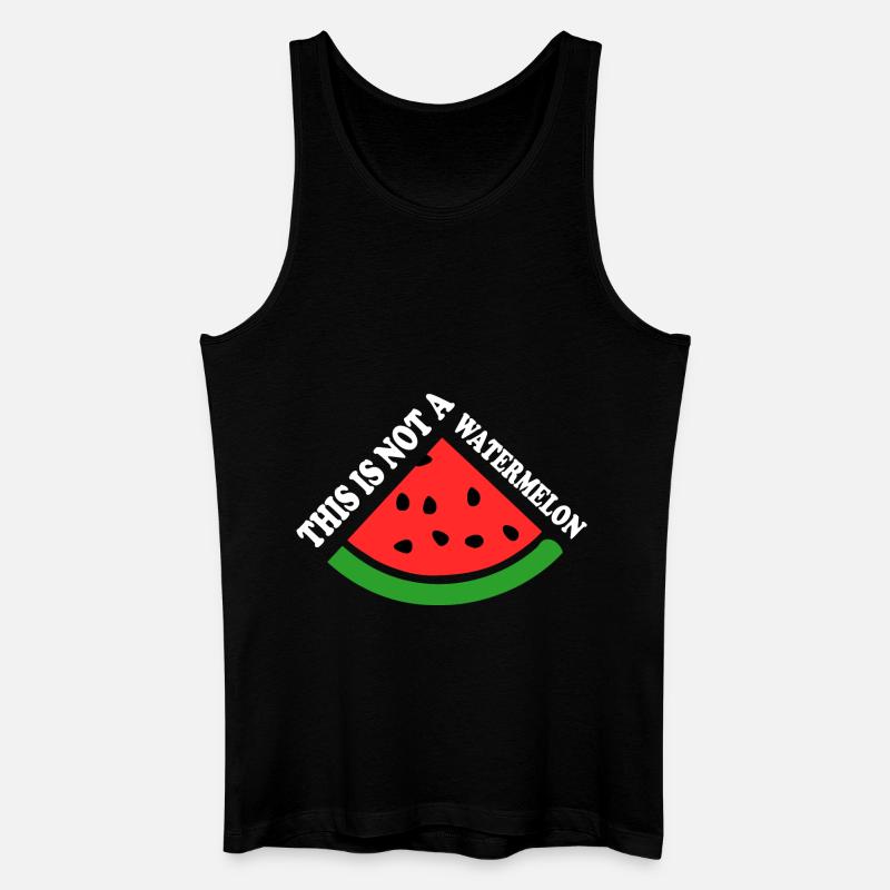 THIS IS NOT A WATERMELON - Männer Bio Tank Top - Schwarz