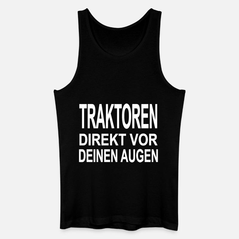 Traktor - Männer Bio Tank Top - Schwarz