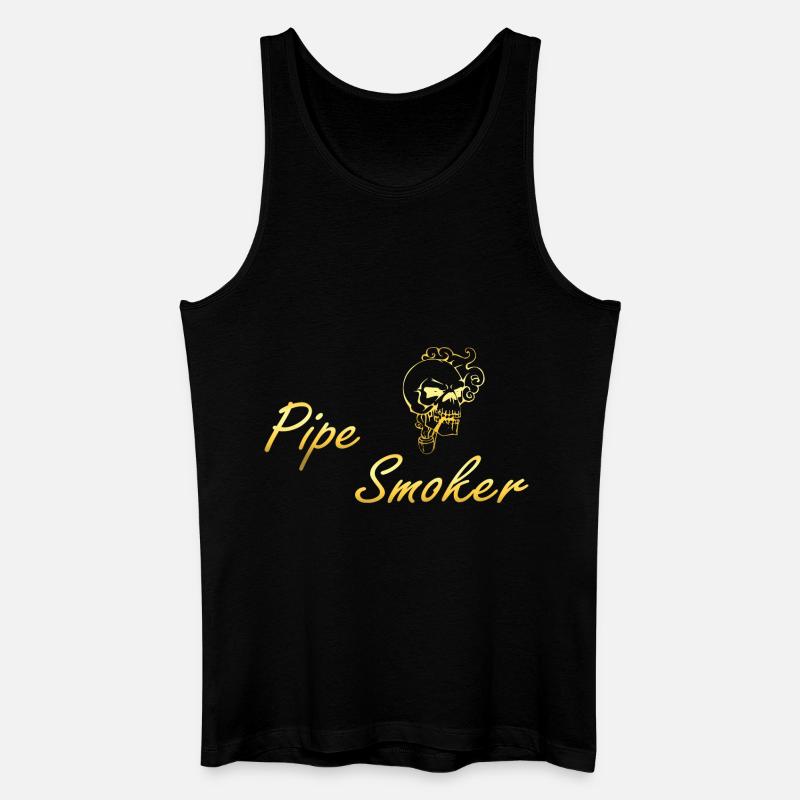 Pipe Smoker - Männer Bio Tank Top - Schwarz