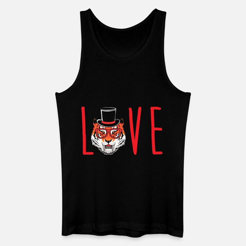 Säbelzahntiger - Männer Bio Tank Top - Schwarz