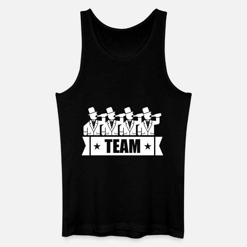 Bachelor Party Team - Männer Bio Tank Top - Schwarz