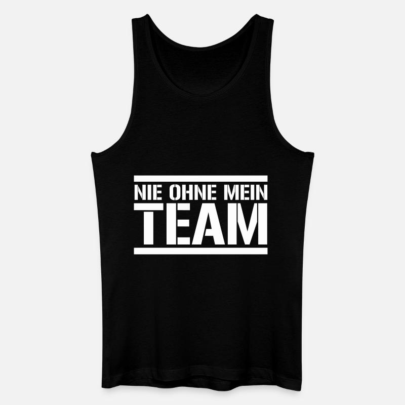 team - Männer Bio Tank Top - Schwarz