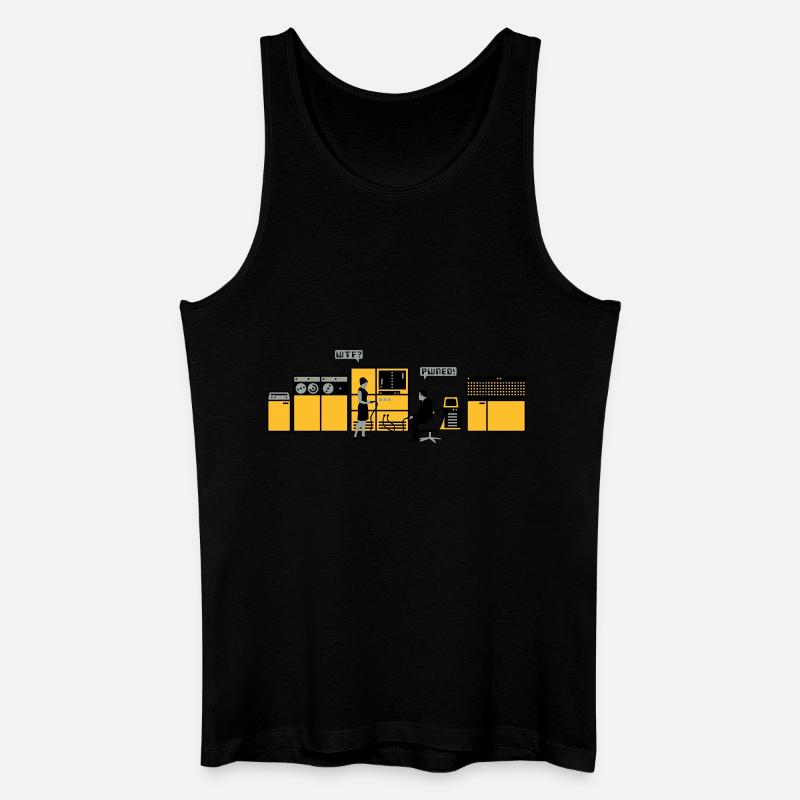 retro computer - Débardeur bio Homme - noir