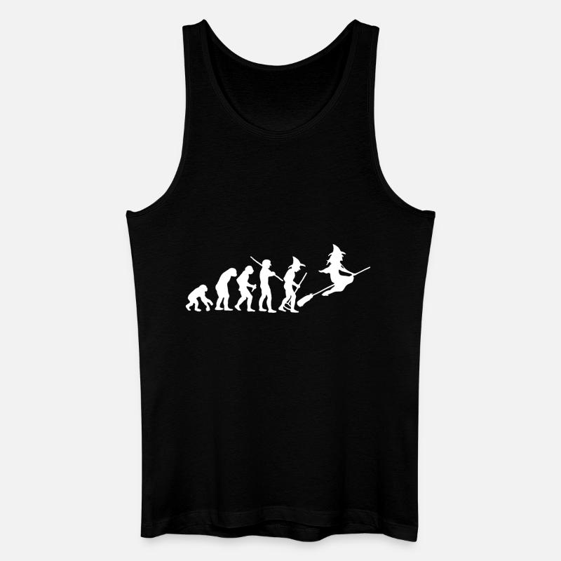 evolution of witch - Männer Bio Tank Top - Schwarz
