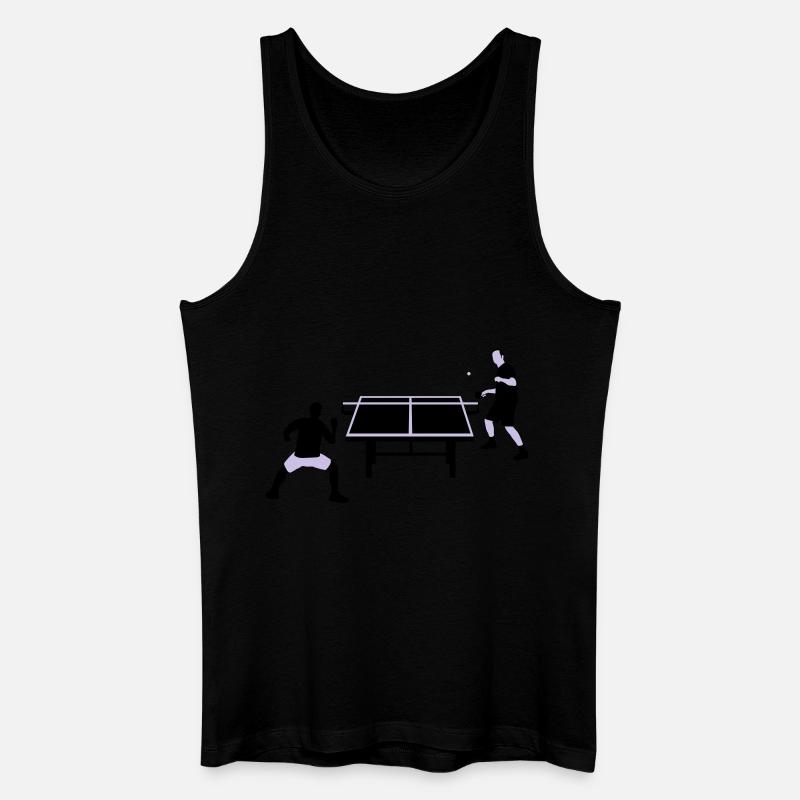 table_tennis_052012_c_2c - Männer Bio Tank Top - Schwarz