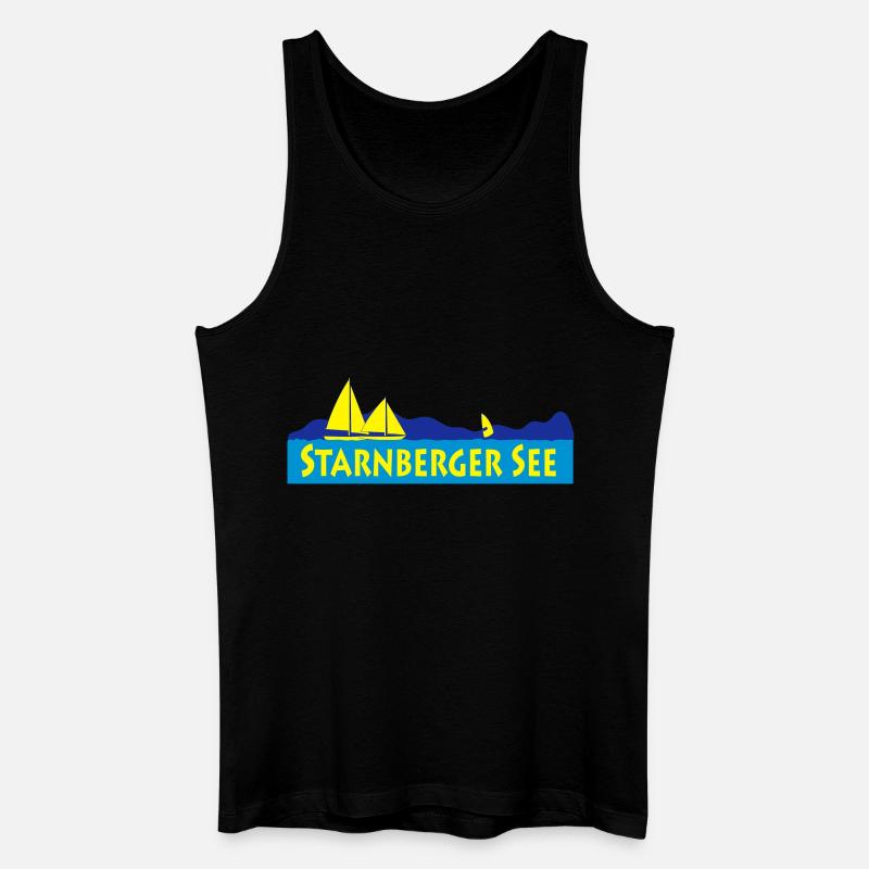starnberger_see - Männer Bio Tank Top - Schwarz