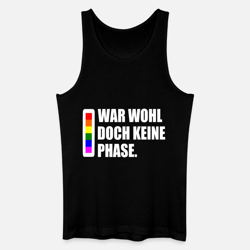 war wohl doch keine phase - Männer Bio Tank Top - Schwarz