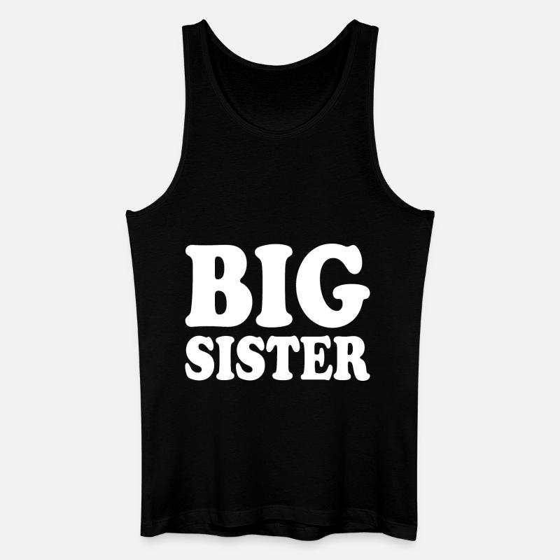 Big sister - Männer Bio Tank Top - Schwarz