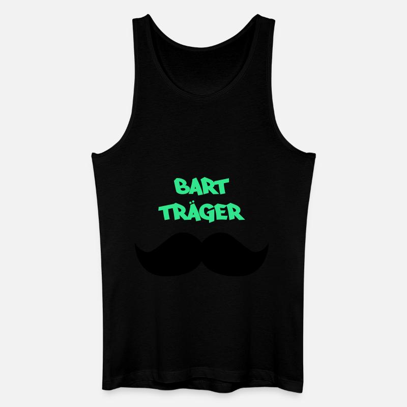bart träger2 - Männer Bio Tank Top - Schwarz