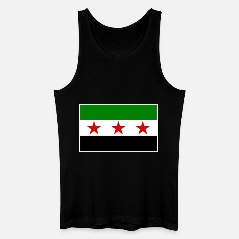 syrien - Männer Bio Tank Top - Schwarz