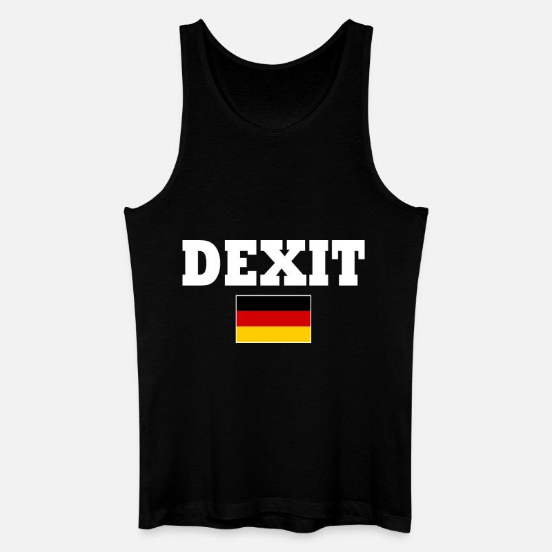 Dexit - Männer Bio Tank Top - Schwarz