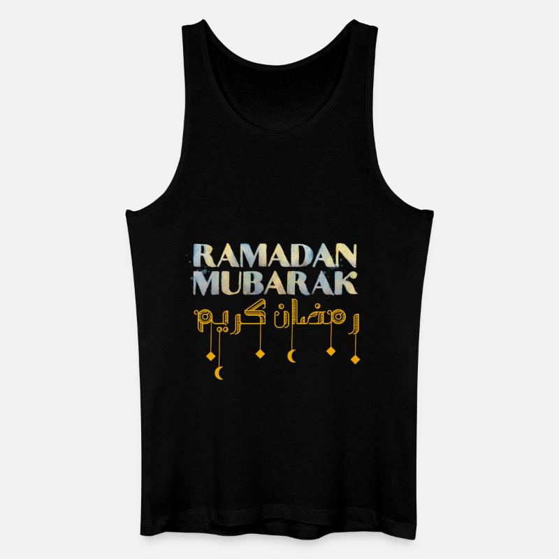 Ramadan Mubarak - Männer Bio Tank Top - Schwarz