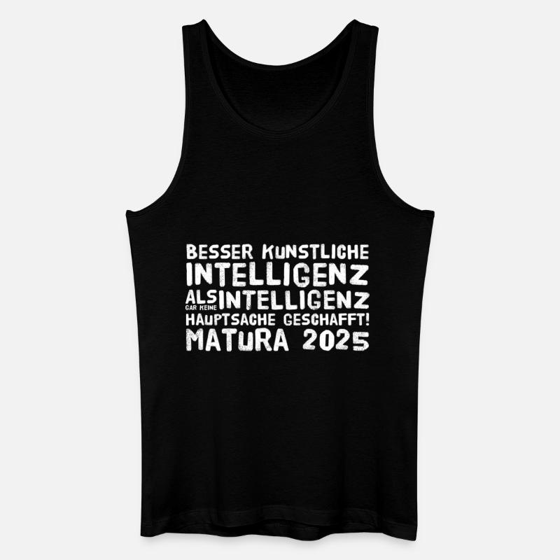 Matura - Männer Bio Tank Top - Schwarz