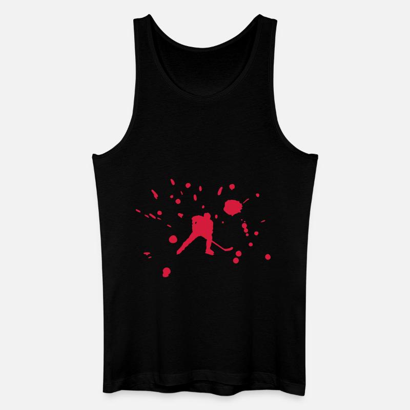 eishockey - Männer Bio Tank Top - Schwarz