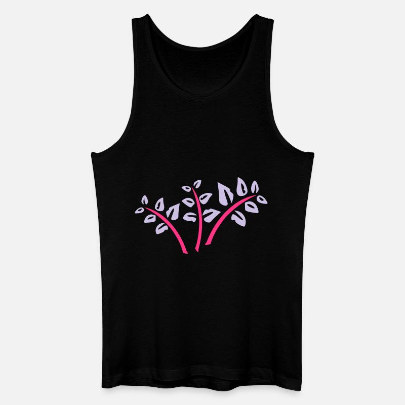 wilde blume - Männer Bio Tank Top - Schwarz