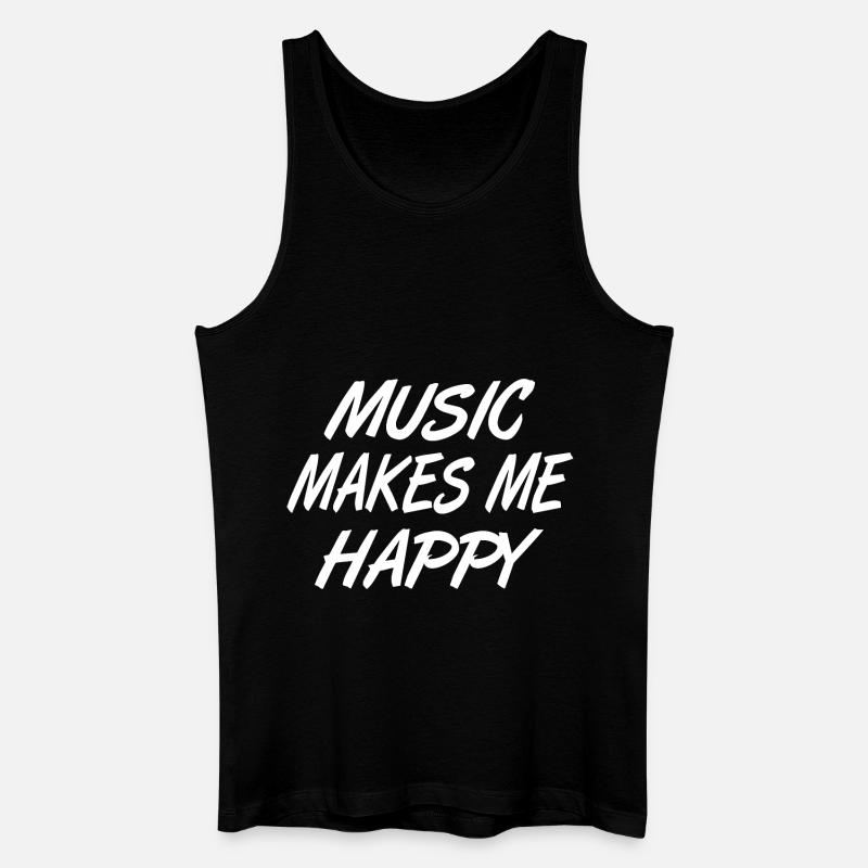 Musik - Männer Bio Tank Top - Schwarz