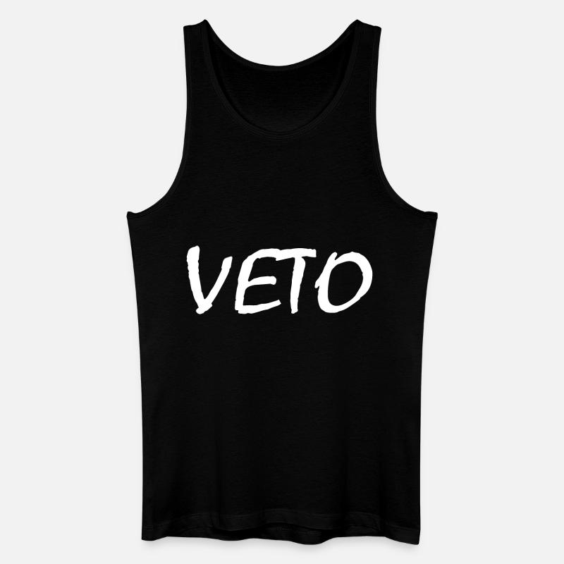 Veto - Männer Bio Tank Top - Schwarz