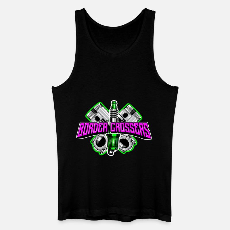 RACING 3 1 - Männer Bio Tank Top - Schwarz