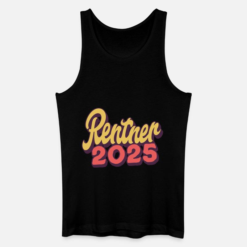 Rentner 2025 - Männer Bio Tank Top - Schwarz