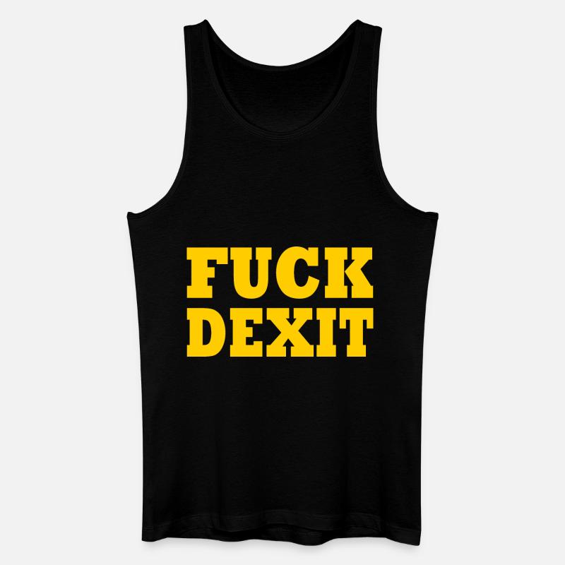 Fuck dexit - anti eu - Männer Bio Tank Top - Schwarz
