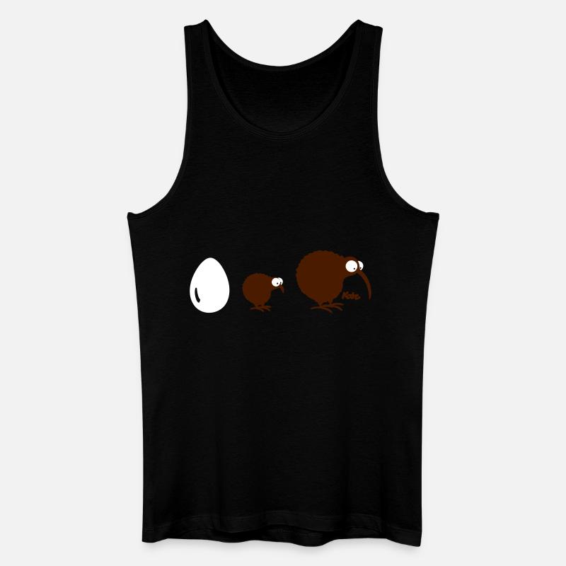 Kiwilution (c) - Männer Bio Tank Top - Schwarz