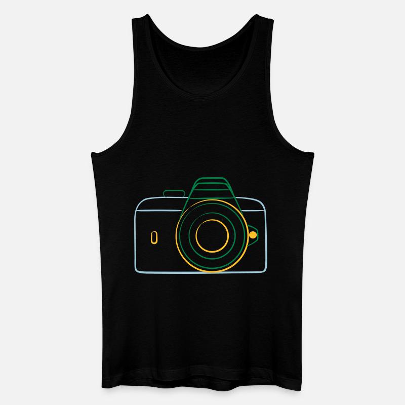 Camera de - Männer Bio Tank Top - Schwarz