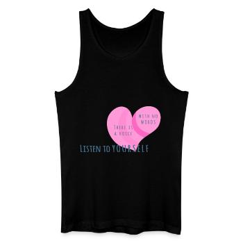 Love Yourself Hoodie - Männer Bio Tank Top - Schwarz - Vorne