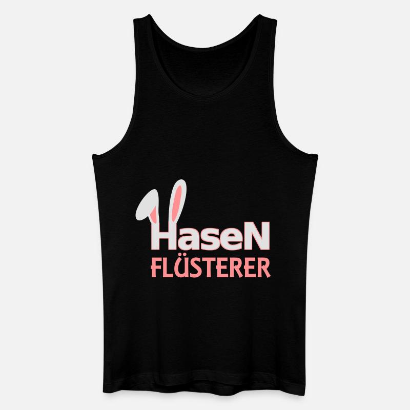 Hasen Flüsterer Macho Frauenheld - Männer Bio Tank Top - Schwarz