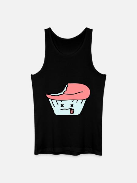 Dead Cupcake - Männer Bio Tank Top - Schwarz