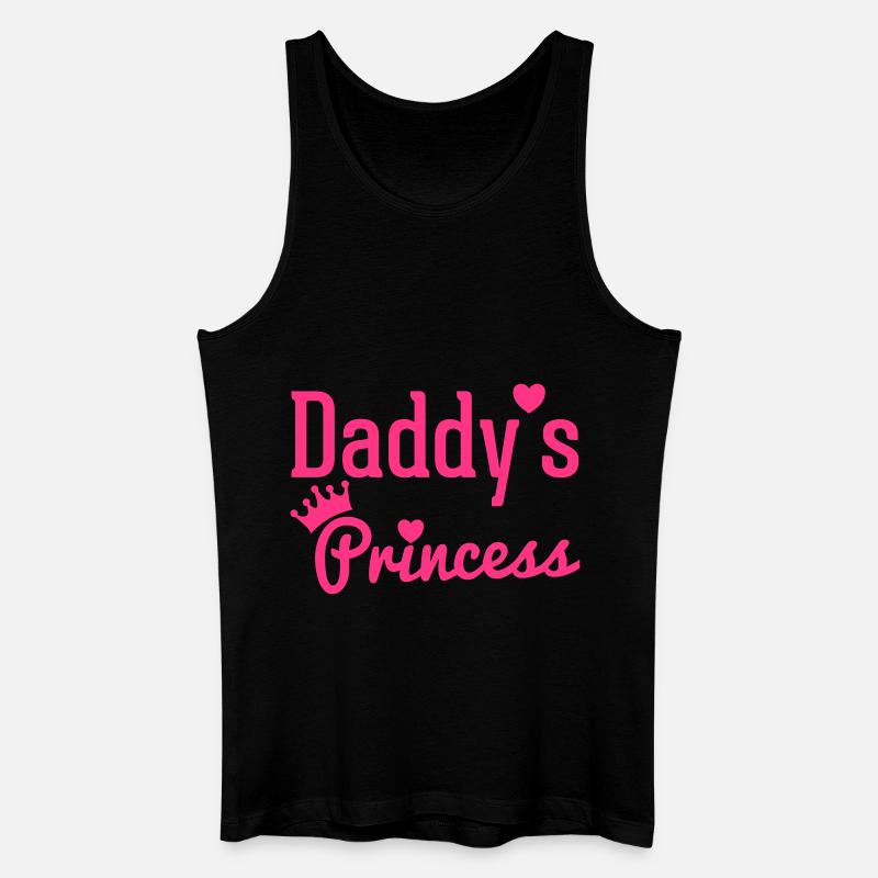 Daddy's Princess - Männer Bio Tank Top - Schwarz