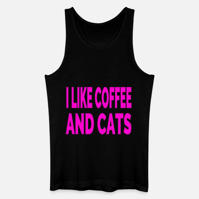 Katzen - Männer Bio Tank Top - Schwarz