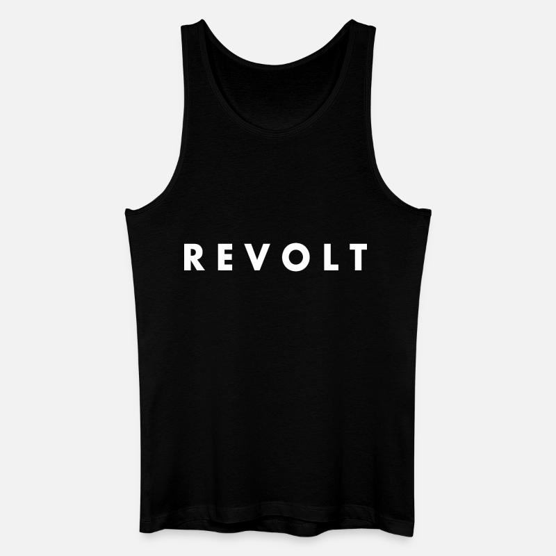 Revolt - Männer Bio Tank Top - Schwarz