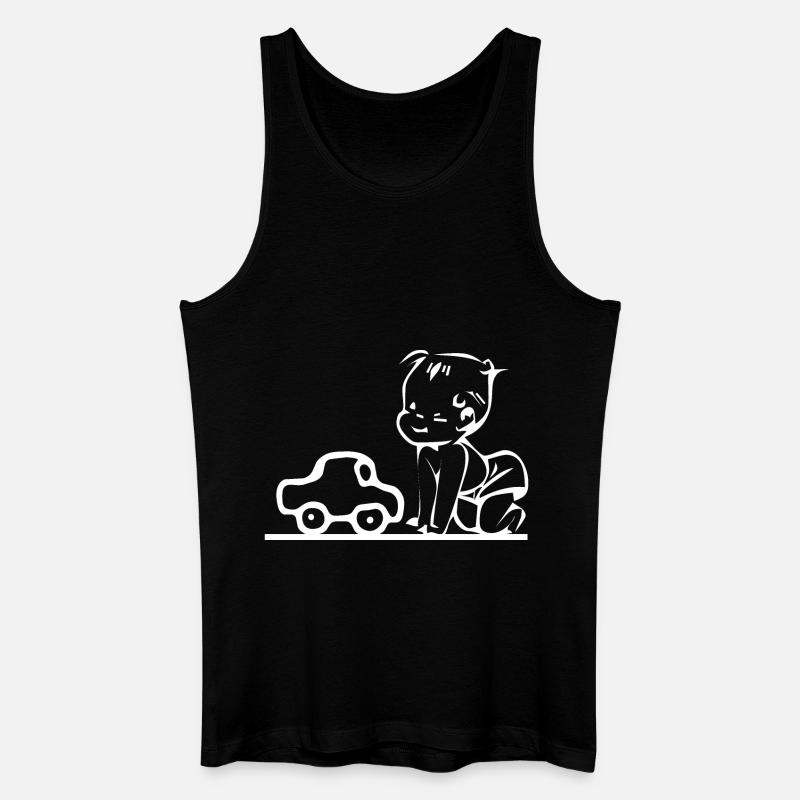 Auto - Männer Bio Tank Top - Schwarz
