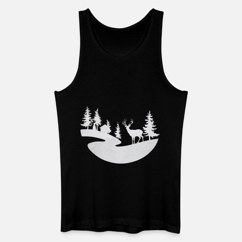 Winter - Männer Bio Tank Top - Schwarz