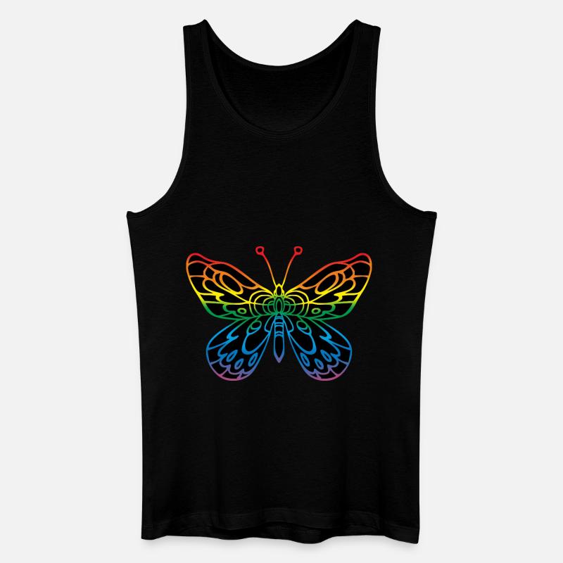 Schmetterling - Männer Bio Tank Top - Schwarz