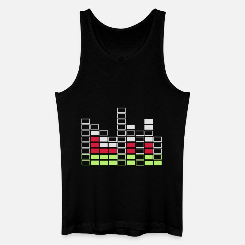 Bassline - Männer Bio Tank Top - Schwarz
