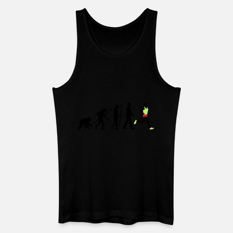 evolution_laufer_102012_a_3c - Männer Bio Tank Top - Schwarz