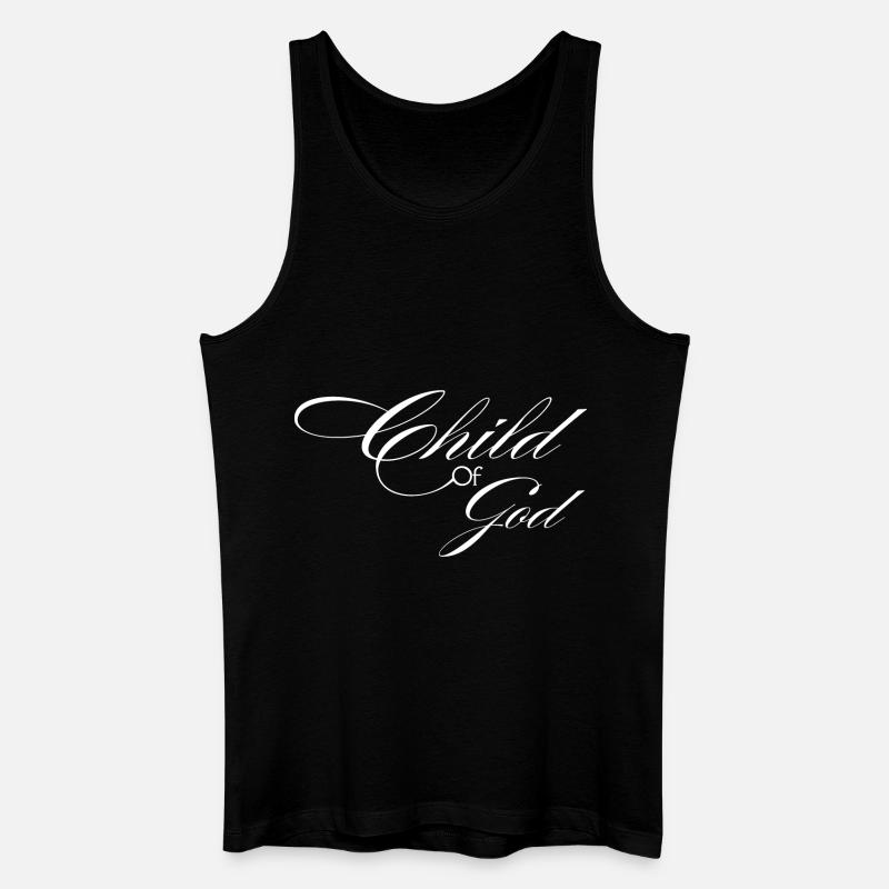 Kind Gottes - Männer Bio Tank Top - Schwarz