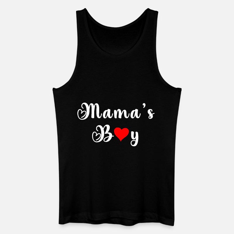 Mamas Junge - Männer Bio Tank Top - Schwarz