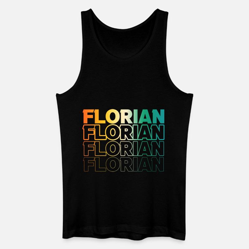 Florian - Männer Bio Tank Top - Schwarz