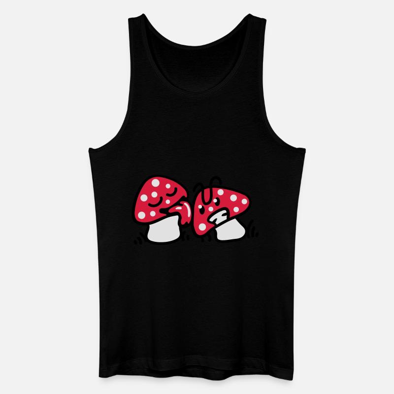 Drogenpilze - Männer Bio Tank Top - Schwarz