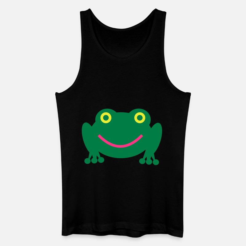 Frosch - Männer Bio Tank Top - Schwarz