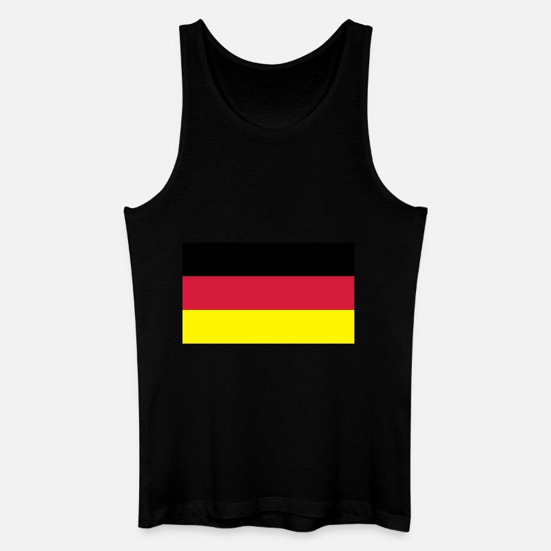 deutschlandflagge - Männer Bio Tank Top - Schwarz