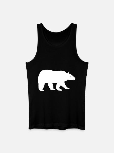 Eisbär - Männer Bio Tank Top - Schwarz