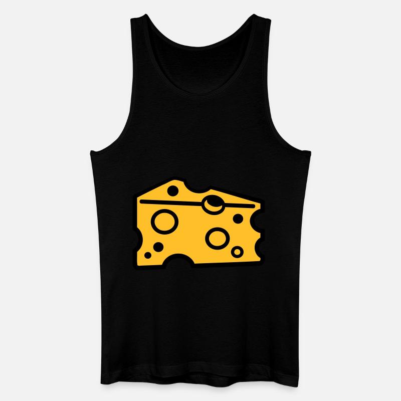 Käse - Männer Bio Tank Top - Schwarz