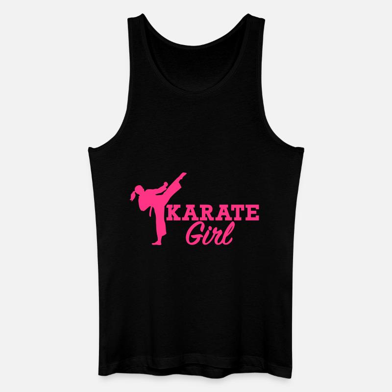 Karate - Männer Bio Tank Top - Schwarz