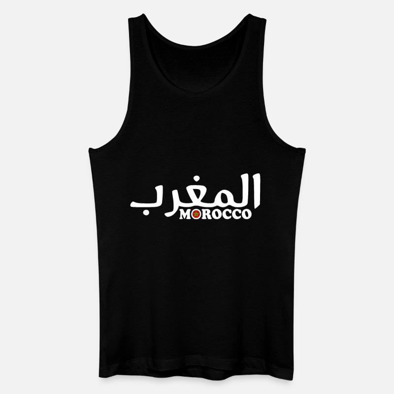 Marokko - Männer Bio Tank Top - Schwarz